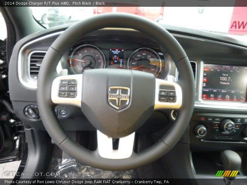 Pitch Black / Black 2014 Dodge Charger R/T Plus AWD