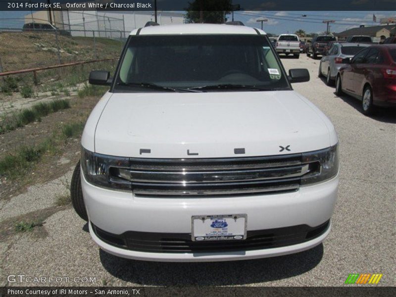 Oxford White / Charcoal Black 2014 Ford Flex SE