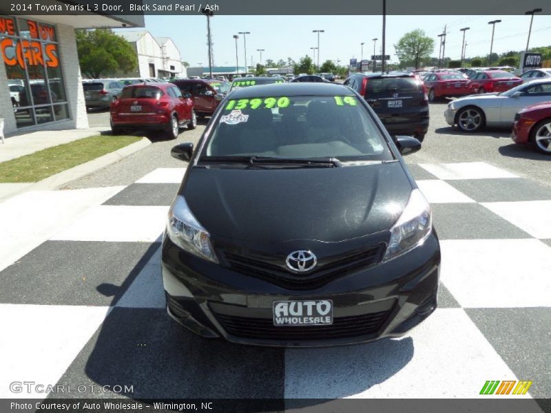 Black Sand Pearl / Ash 2014 Toyota Yaris L 3 Door