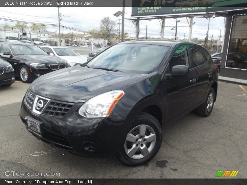 Wicked Black / Black 2010 Nissan Rogue S AWD