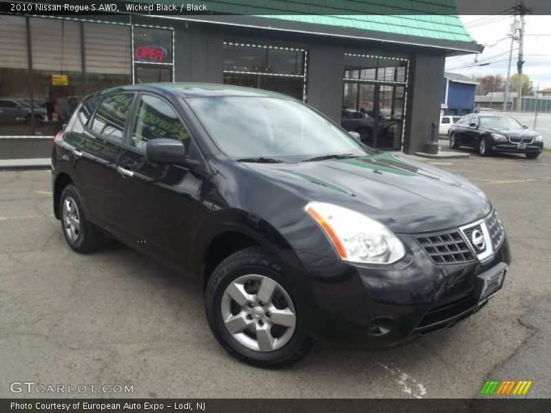Wicked Black / Black 2010 Nissan Rogue S AWD
