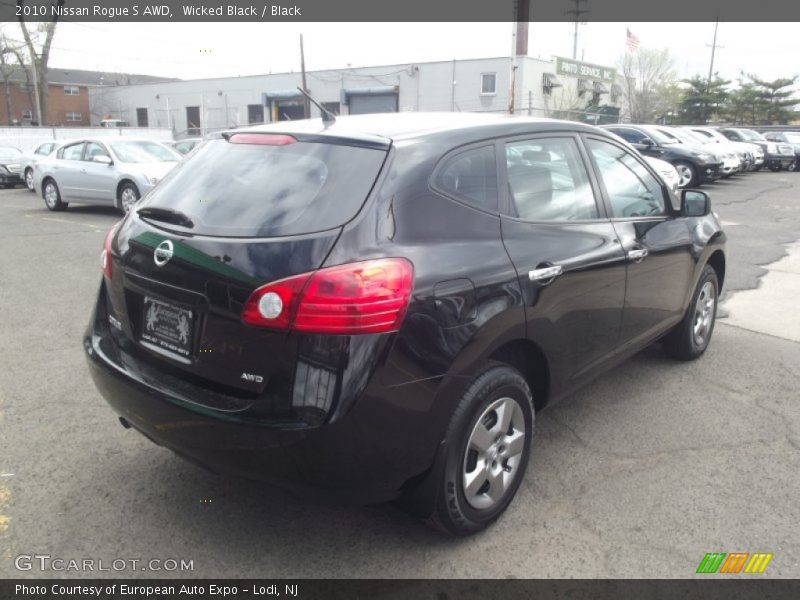 Wicked Black / Black 2010 Nissan Rogue S AWD