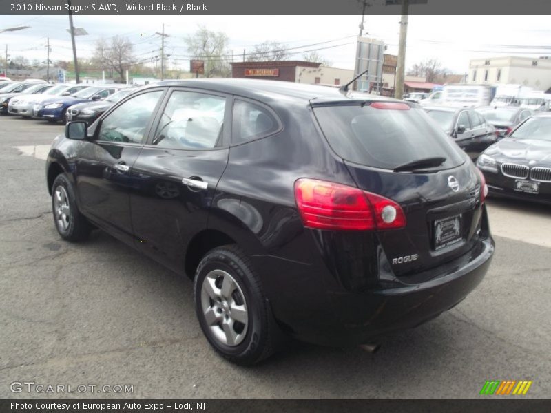 Wicked Black / Black 2010 Nissan Rogue S AWD