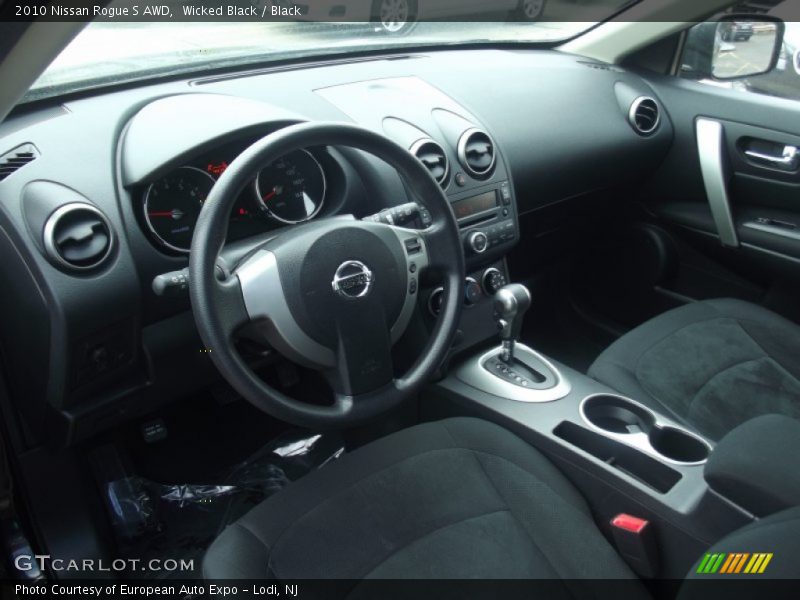 Wicked Black / Black 2010 Nissan Rogue S AWD