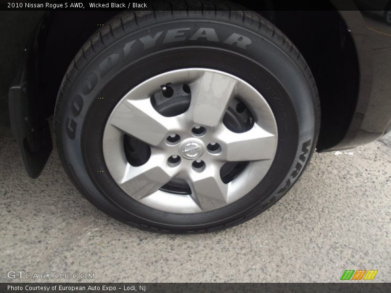 Wicked Black / Black 2010 Nissan Rogue S AWD