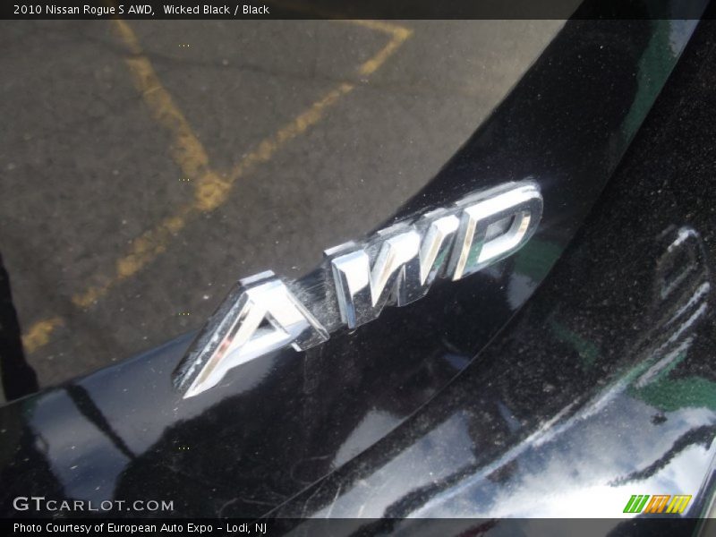 Wicked Black / Black 2010 Nissan Rogue S AWD