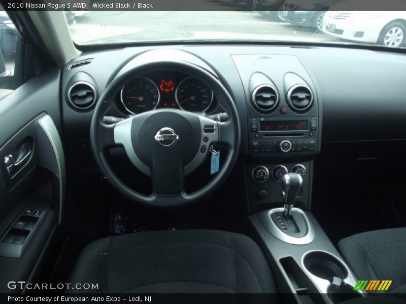 Wicked Black / Black 2010 Nissan Rogue S AWD