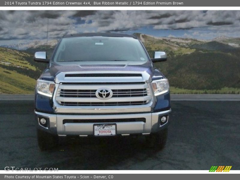 Blue Ribbon Metallic / 1794 Edition Premium Brown 2014 Toyota Tundra 1794 Edition Crewmax 4x4
