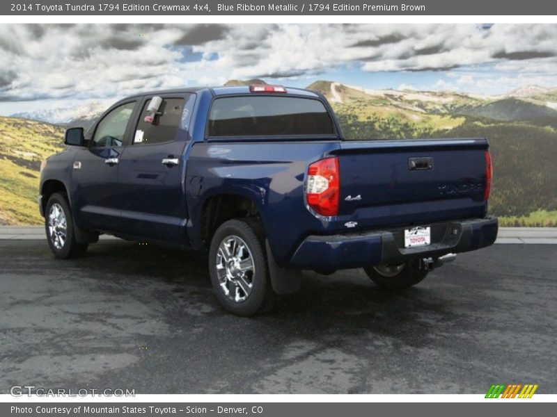 Blue Ribbon Metallic / 1794 Edition Premium Brown 2014 Toyota Tundra 1794 Edition Crewmax 4x4