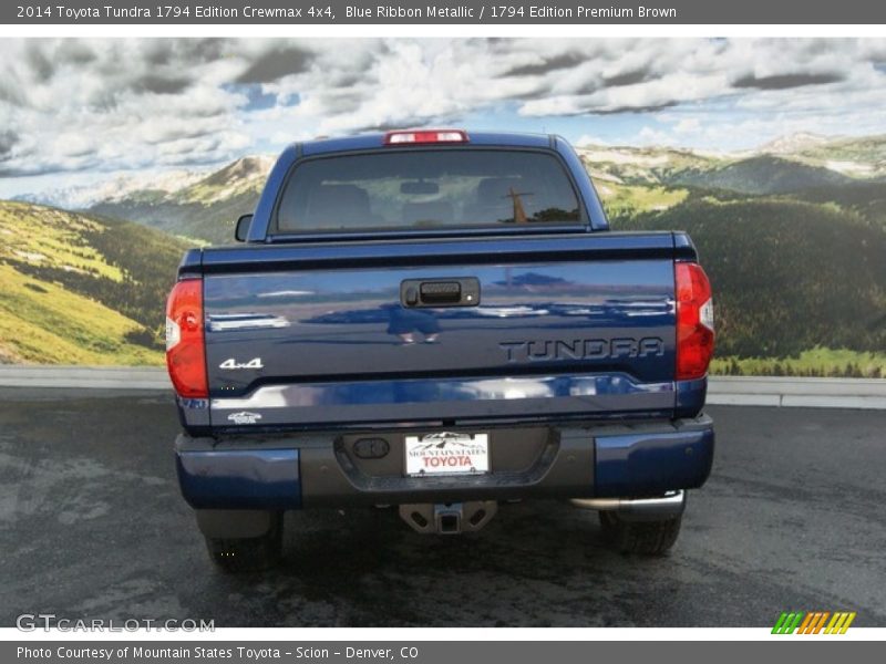 Blue Ribbon Metallic / 1794 Edition Premium Brown 2014 Toyota Tundra 1794 Edition Crewmax 4x4