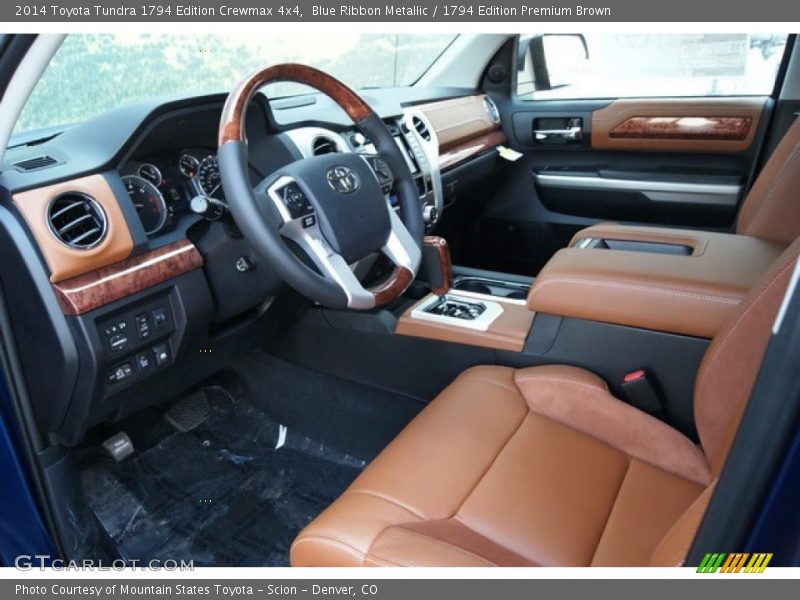 Blue Ribbon Metallic / 1794 Edition Premium Brown 2014 Toyota Tundra 1794 Edition Crewmax 4x4