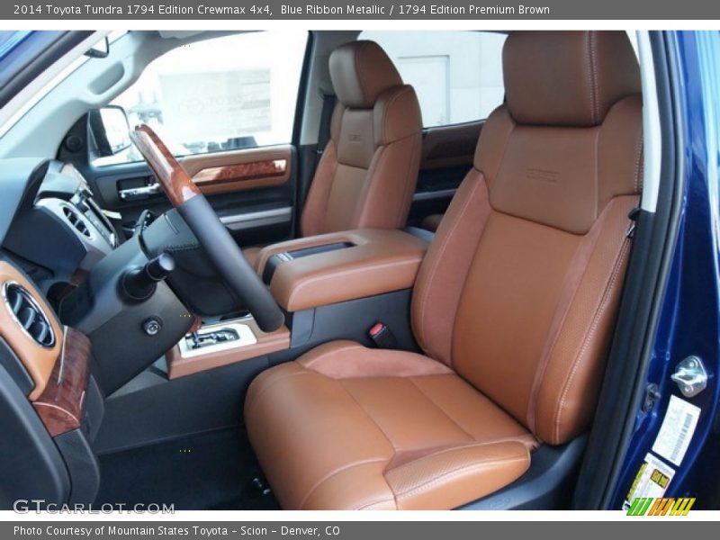 Blue Ribbon Metallic / 1794 Edition Premium Brown 2014 Toyota Tundra 1794 Edition Crewmax 4x4