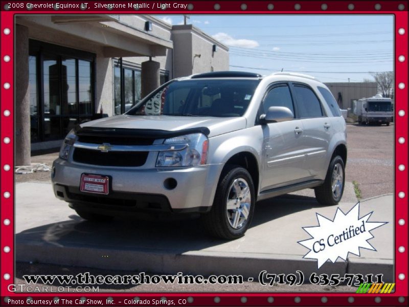 Silverstone Metallic / Light Gray 2008 Chevrolet Equinox LT