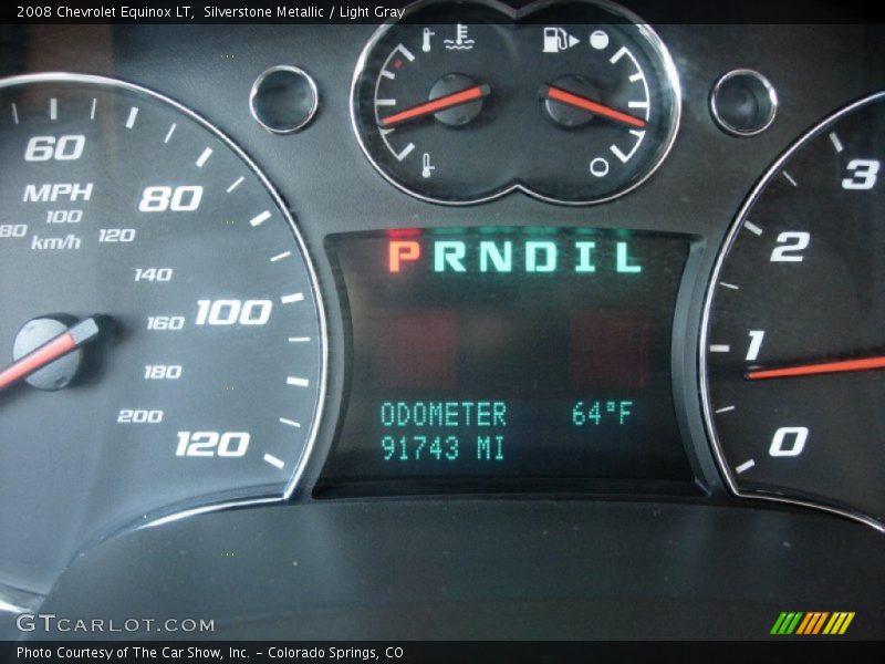 Silverstone Metallic / Light Gray 2008 Chevrolet Equinox LT