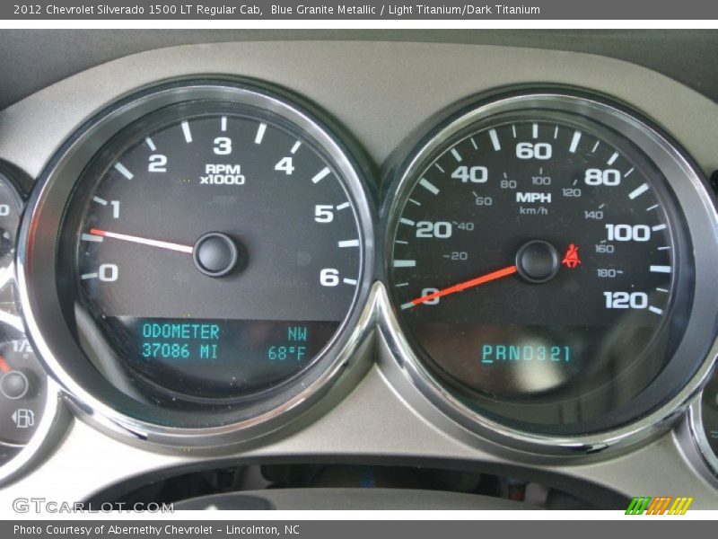 Blue Granite Metallic / Light Titanium/Dark Titanium 2012 Chevrolet Silverado 1500 LT Regular Cab