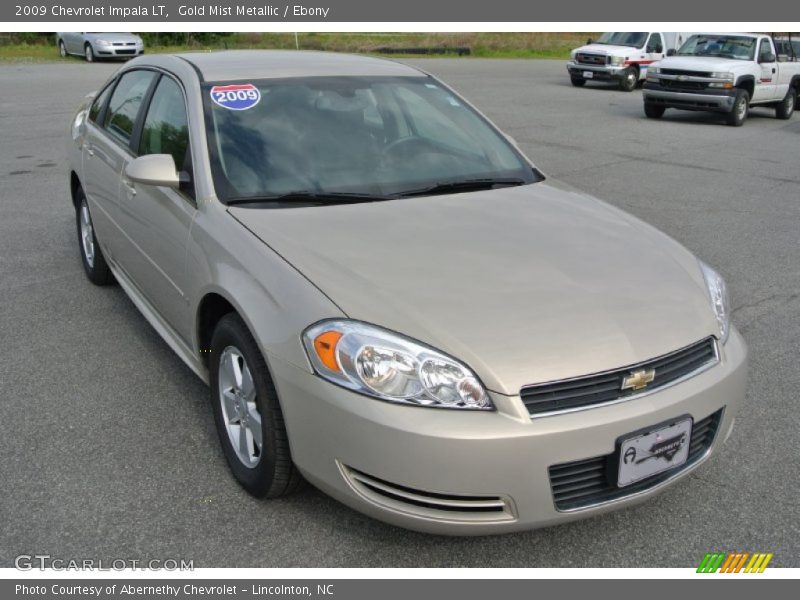 Gold Mist Metallic / Ebony 2009 Chevrolet Impala LT