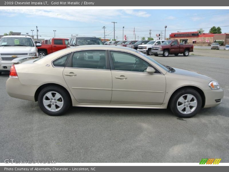 Gold Mist Metallic / Ebony 2009 Chevrolet Impala LT