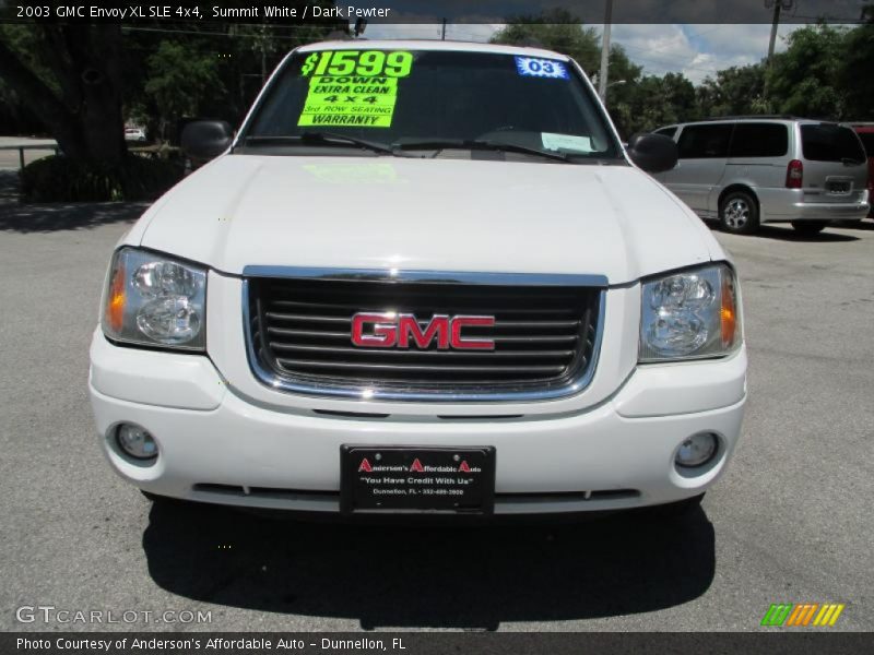 Summit White / Dark Pewter 2003 GMC Envoy XL SLE 4x4
