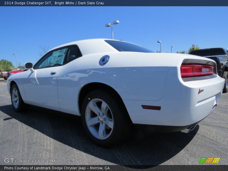 Bright White / Dark Slate Gray 2014 Dodge Challenger SXT