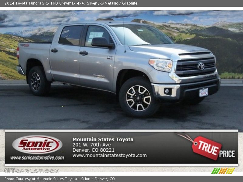 Silver Sky Metallic / Graphite 2014 Toyota Tundra SR5 TRD Crewmax 4x4