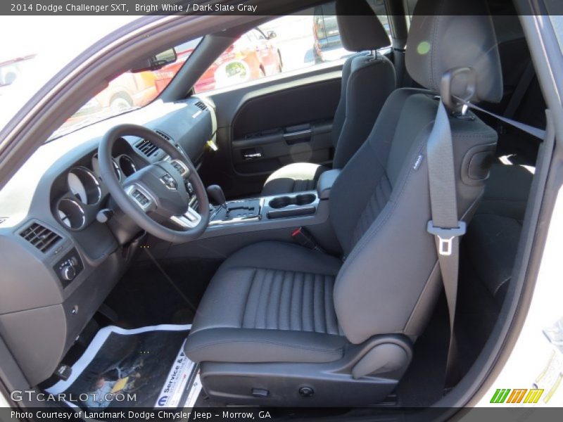 Bright White / Dark Slate Gray 2014 Dodge Challenger SXT