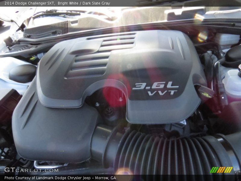 Bright White / Dark Slate Gray 2014 Dodge Challenger SXT
