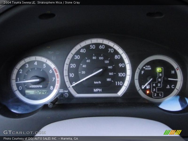 Stratosphere Mica / Stone Gray 2004 Toyota Sienna LE