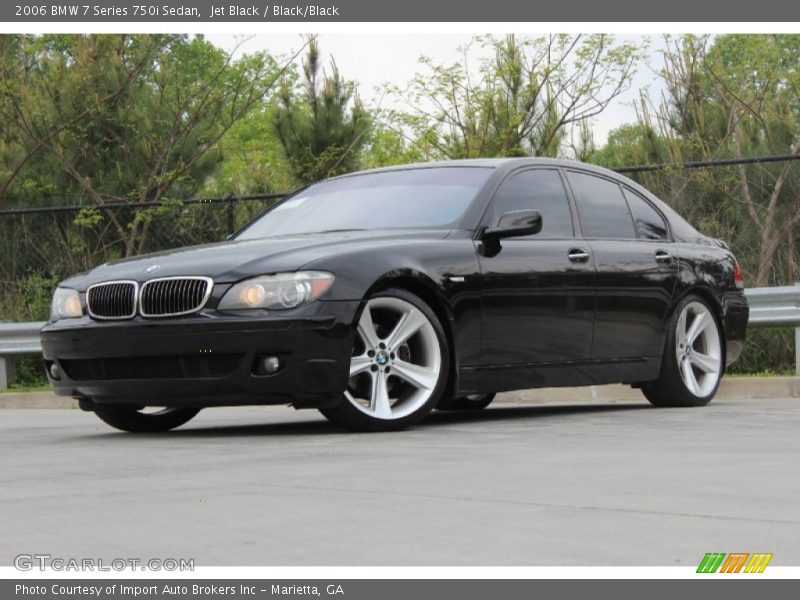 Jet Black / Black/Black 2006 BMW 7 Series 750i Sedan