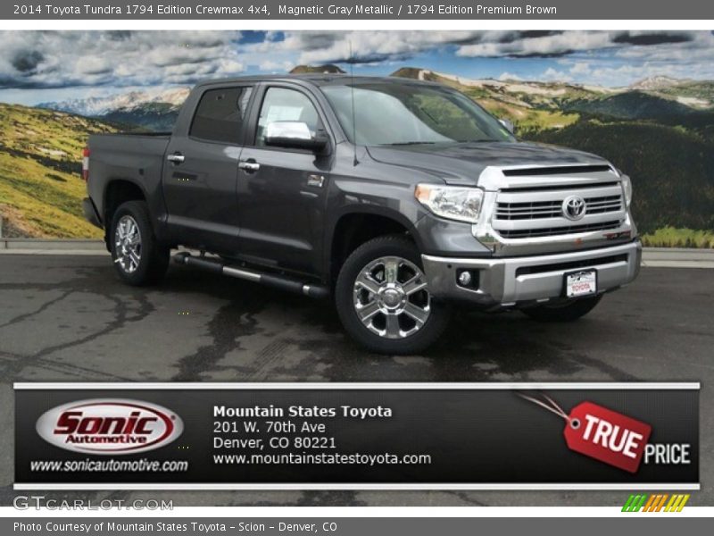 Magnetic Gray Metallic / 1794 Edition Premium Brown 2014 Toyota Tundra 1794 Edition Crewmax 4x4