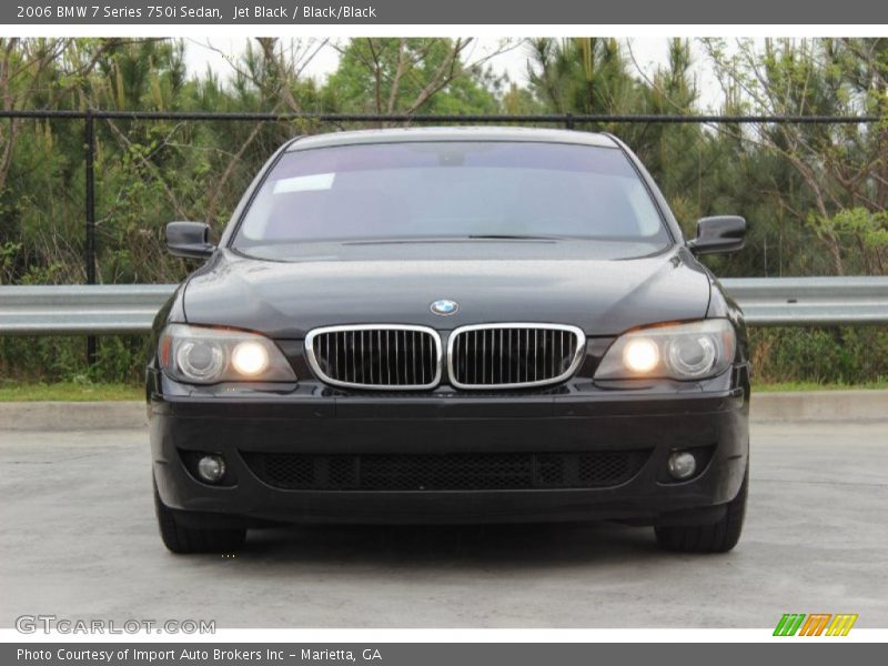 Jet Black / Black/Black 2006 BMW 7 Series 750i Sedan