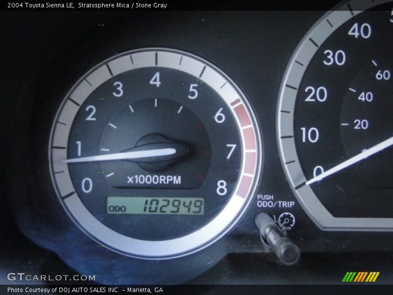 Stratosphere Mica / Stone Gray 2004 Toyota Sienna LE