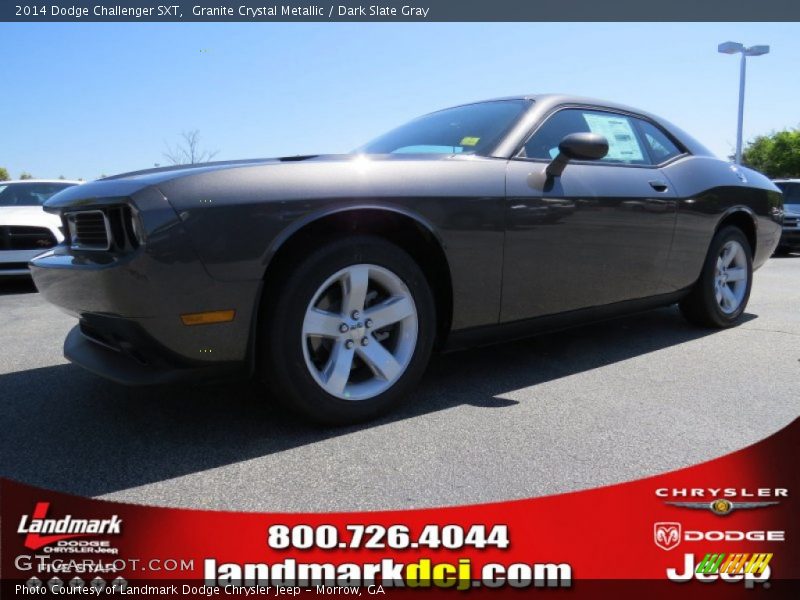 Granite Crystal Metallic / Dark Slate Gray 2014 Dodge Challenger SXT
