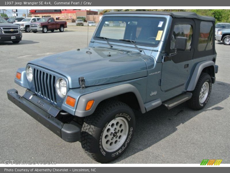 Gunmetal Pearl / Gray 1997 Jeep Wrangler SE 4x4