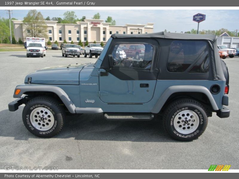 Gunmetal Pearl / Gray 1997 Jeep Wrangler SE 4x4
