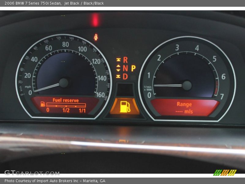  2006 7 Series 750i Sedan 750i Sedan Gauges
