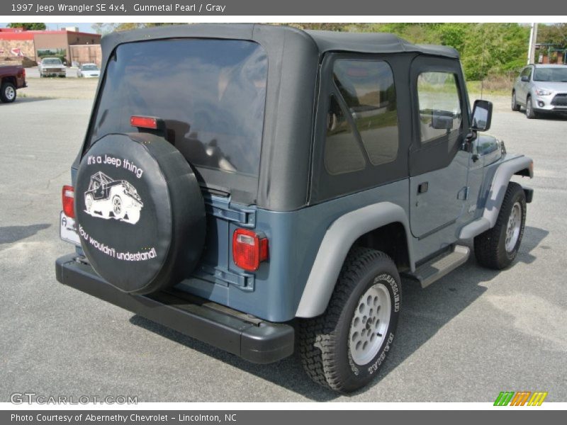 Gunmetal Pearl / Gray 1997 Jeep Wrangler SE 4x4
