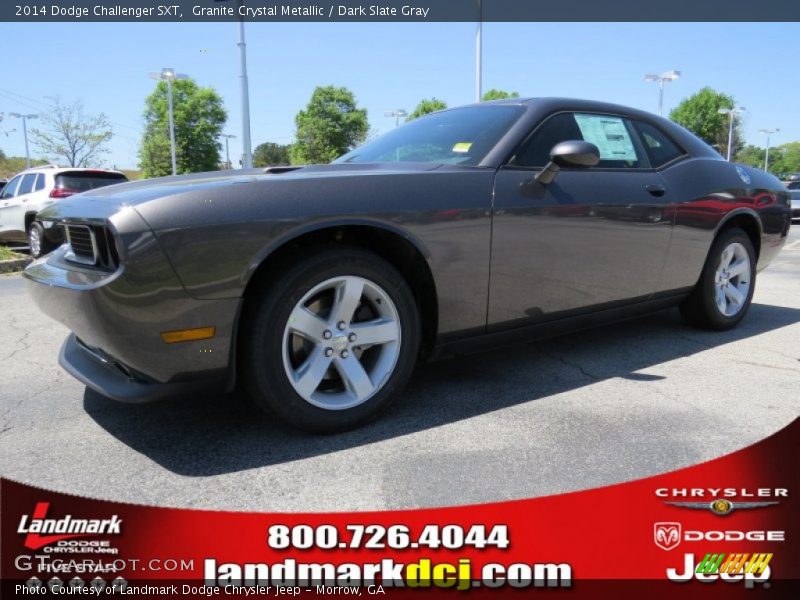Granite Crystal Metallic / Dark Slate Gray 2014 Dodge Challenger SXT