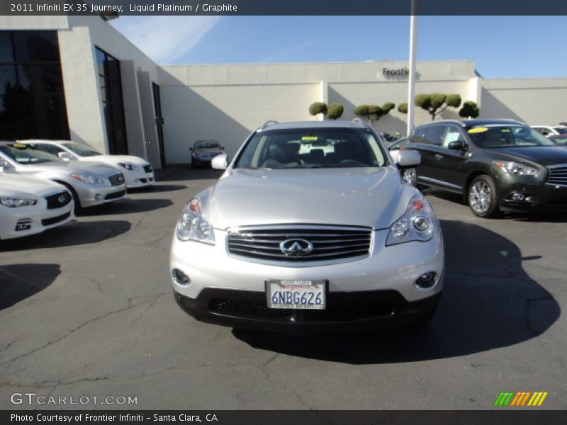 Liquid Platinum / Graphite 2011 Infiniti EX 35 Journey