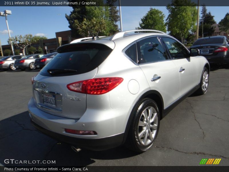 Liquid Platinum / Graphite 2011 Infiniti EX 35 Journey