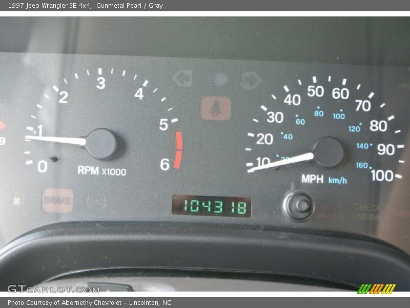  1997 Wrangler SE 4x4 SE 4x4 Gauges