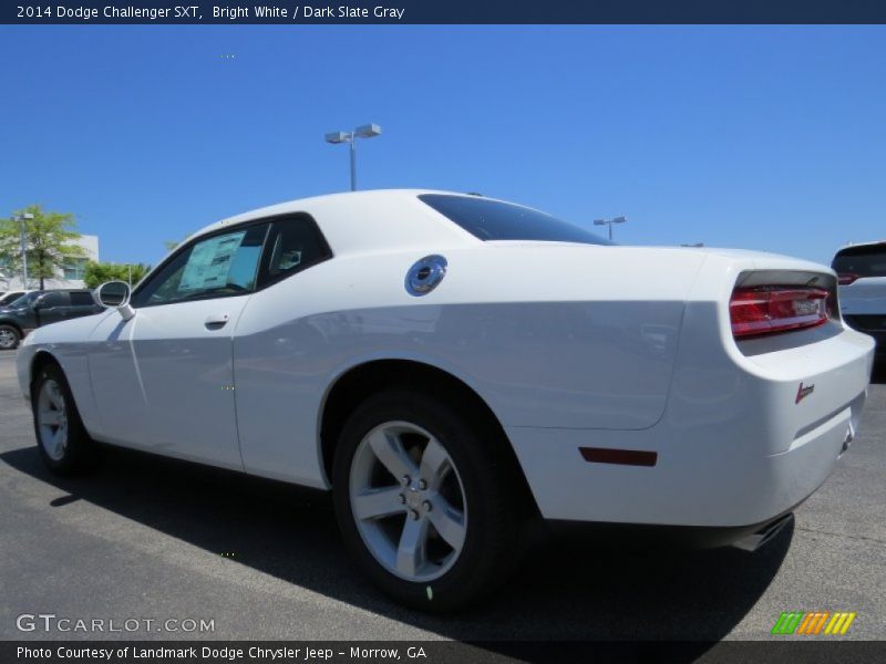 Bright White / Dark Slate Gray 2014 Dodge Challenger SXT