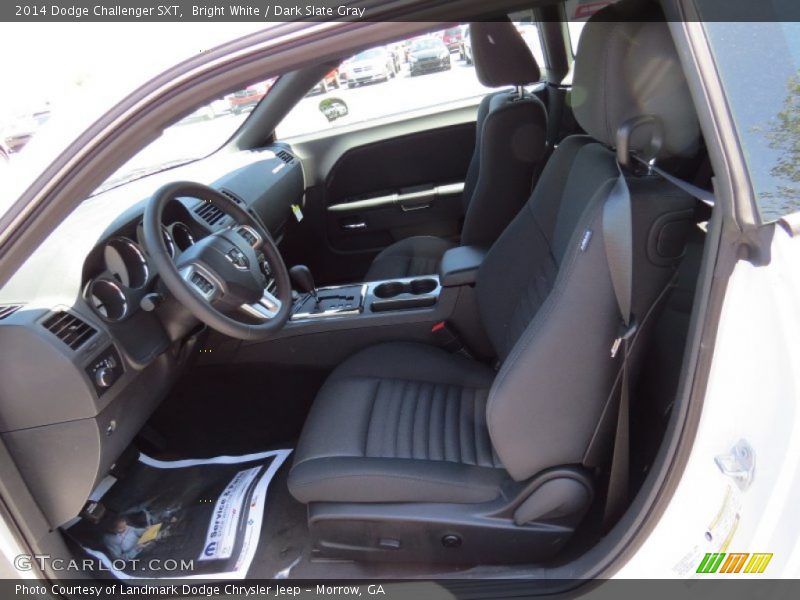 Bright White / Dark Slate Gray 2014 Dodge Challenger SXT