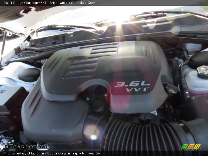 Bright White / Dark Slate Gray 2014 Dodge Challenger SXT