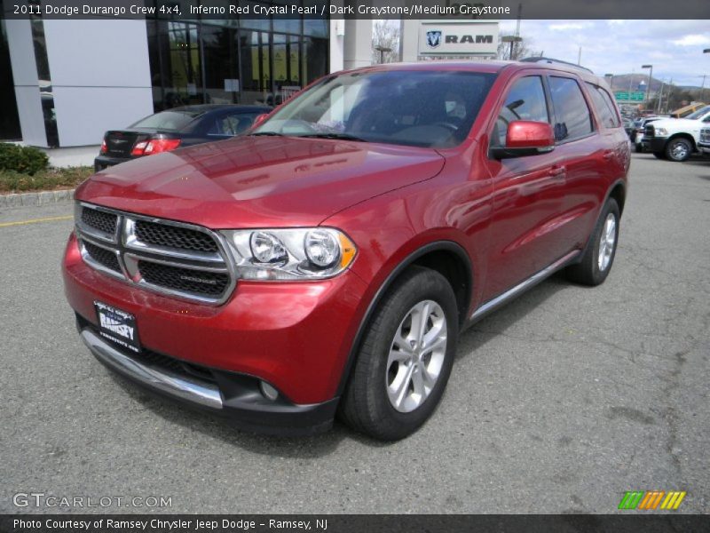 Inferno Red Crystal Pearl / Dark Graystone/Medium Graystone 2011 Dodge Durango Crew 4x4
