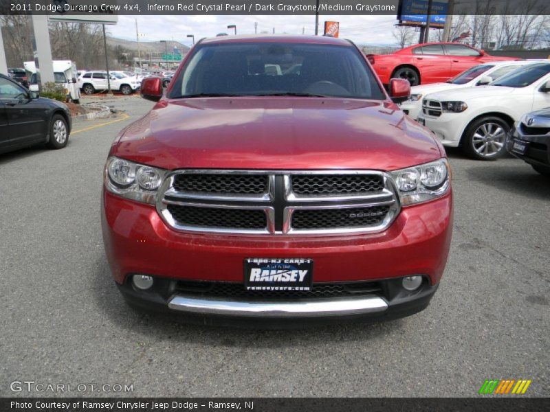 Inferno Red Crystal Pearl / Dark Graystone/Medium Graystone 2011 Dodge Durango Crew 4x4