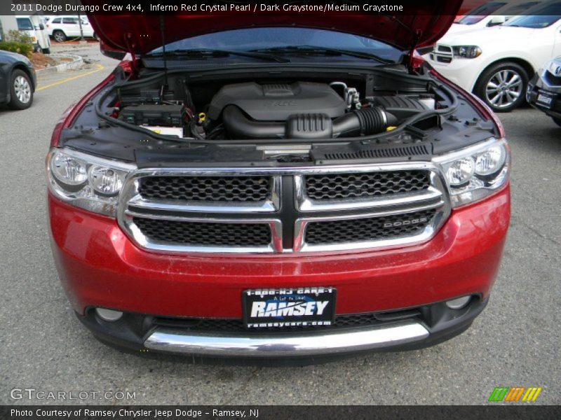 Inferno Red Crystal Pearl / Dark Graystone/Medium Graystone 2011 Dodge Durango Crew 4x4