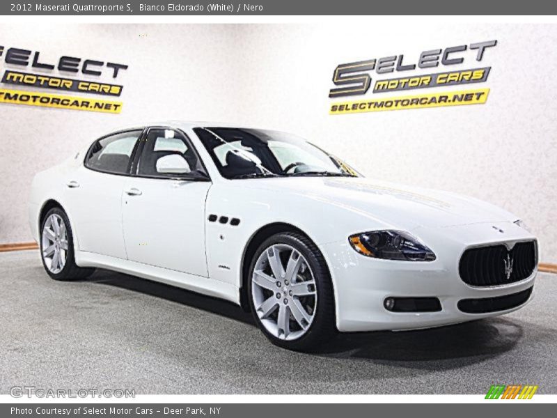 Bianco Eldorado (White) / Nero 2012 Maserati Quattroporte S