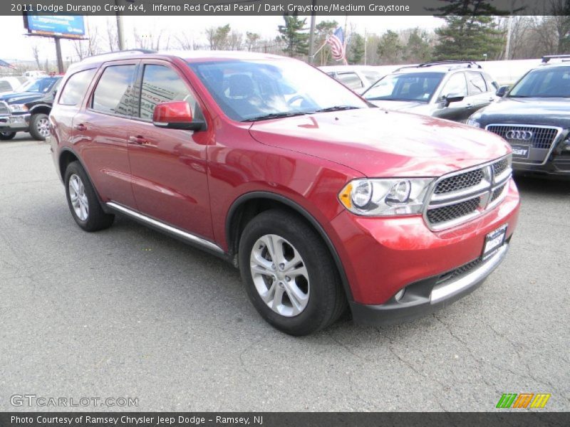 Inferno Red Crystal Pearl / Dark Graystone/Medium Graystone 2011 Dodge Durango Crew 4x4
