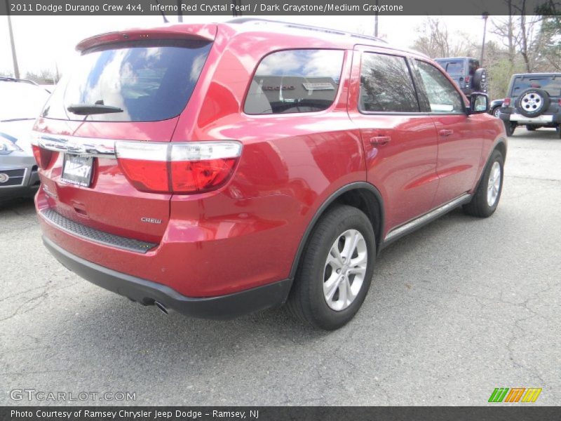 Inferno Red Crystal Pearl / Dark Graystone/Medium Graystone 2011 Dodge Durango Crew 4x4