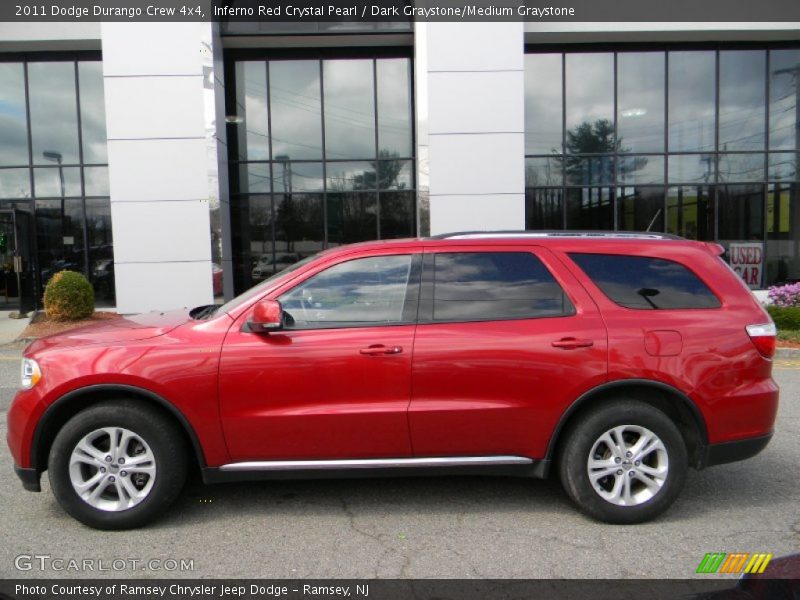 Inferno Red Crystal Pearl / Dark Graystone/Medium Graystone 2011 Dodge Durango Crew 4x4